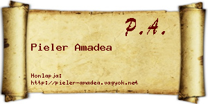 Pieler Amadea névjegykártya